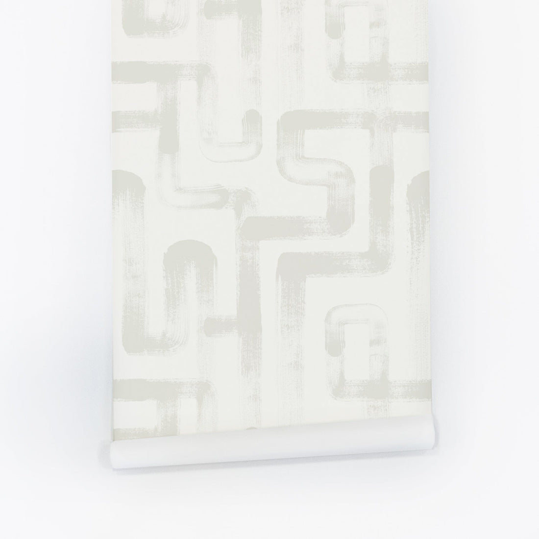light greige line motif removable wallpaper