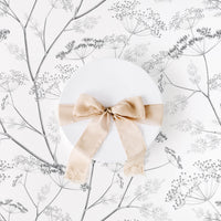 modern farmhouse grey wildflower removable wallpaper for home interior