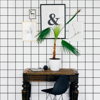 Large checkers removable wallpaper