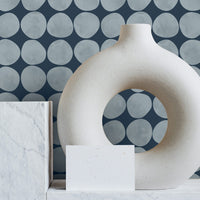 modern mediterranean design interior with removable wallpaper