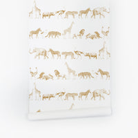 Animal self adhesive peel and stick wallpaper 