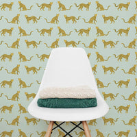modern green safari theme kids bedroom peel and stick wallpaper