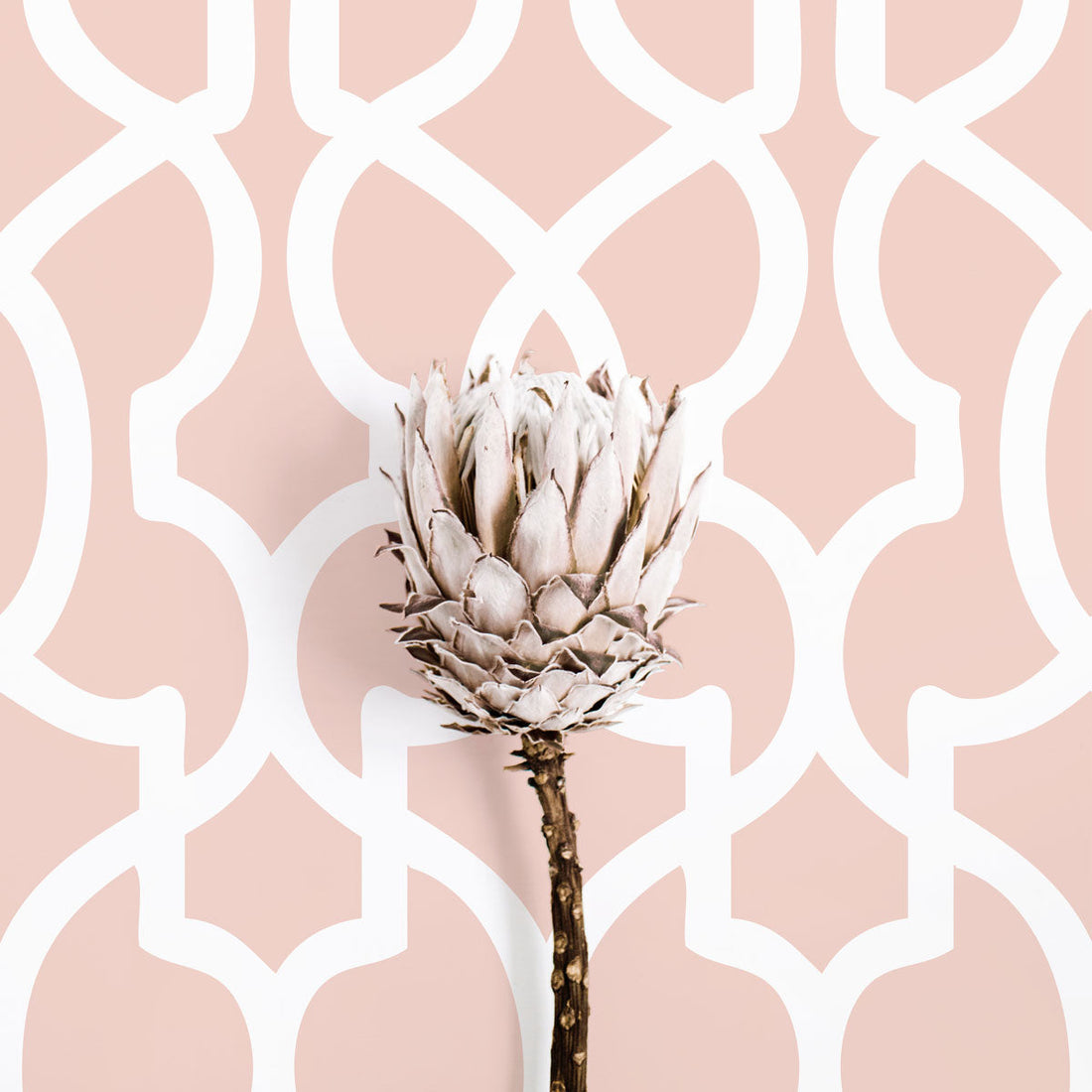 Pink tribal pattern self adhesive wallpaper