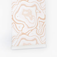 neutral pink stone inspired removable wallpaper