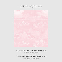 Pink Vintage Clouds Wall Mural