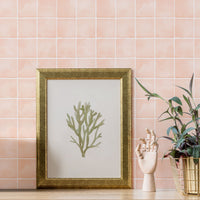 pink coral tiles removable wallpaper for bathroom space