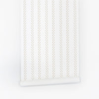 tied tope pattern removable wallpaper in neutral colors
