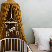 light green ombre wall mural for baby nursery interior
