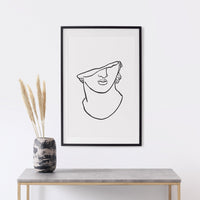 Roman statue art print