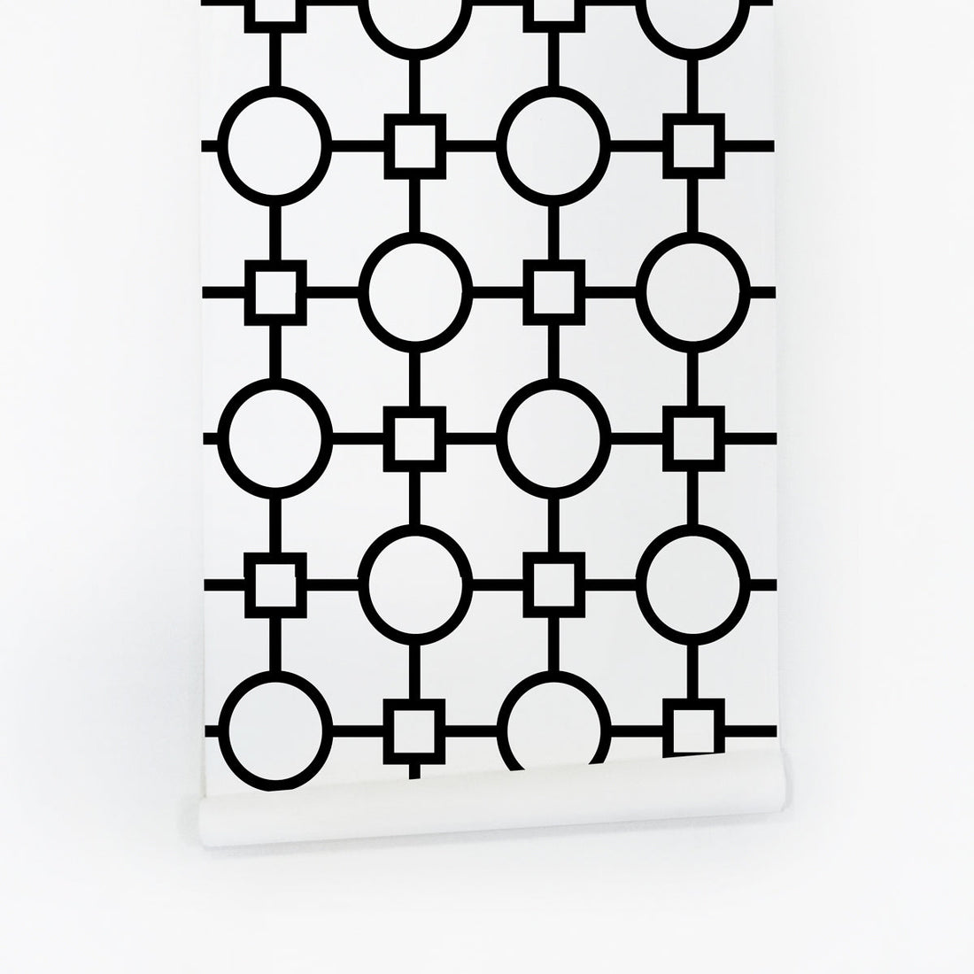 Geometric peel and stick dining room wallpaper