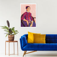 wall decor with girls painting art poster by Van Gogh