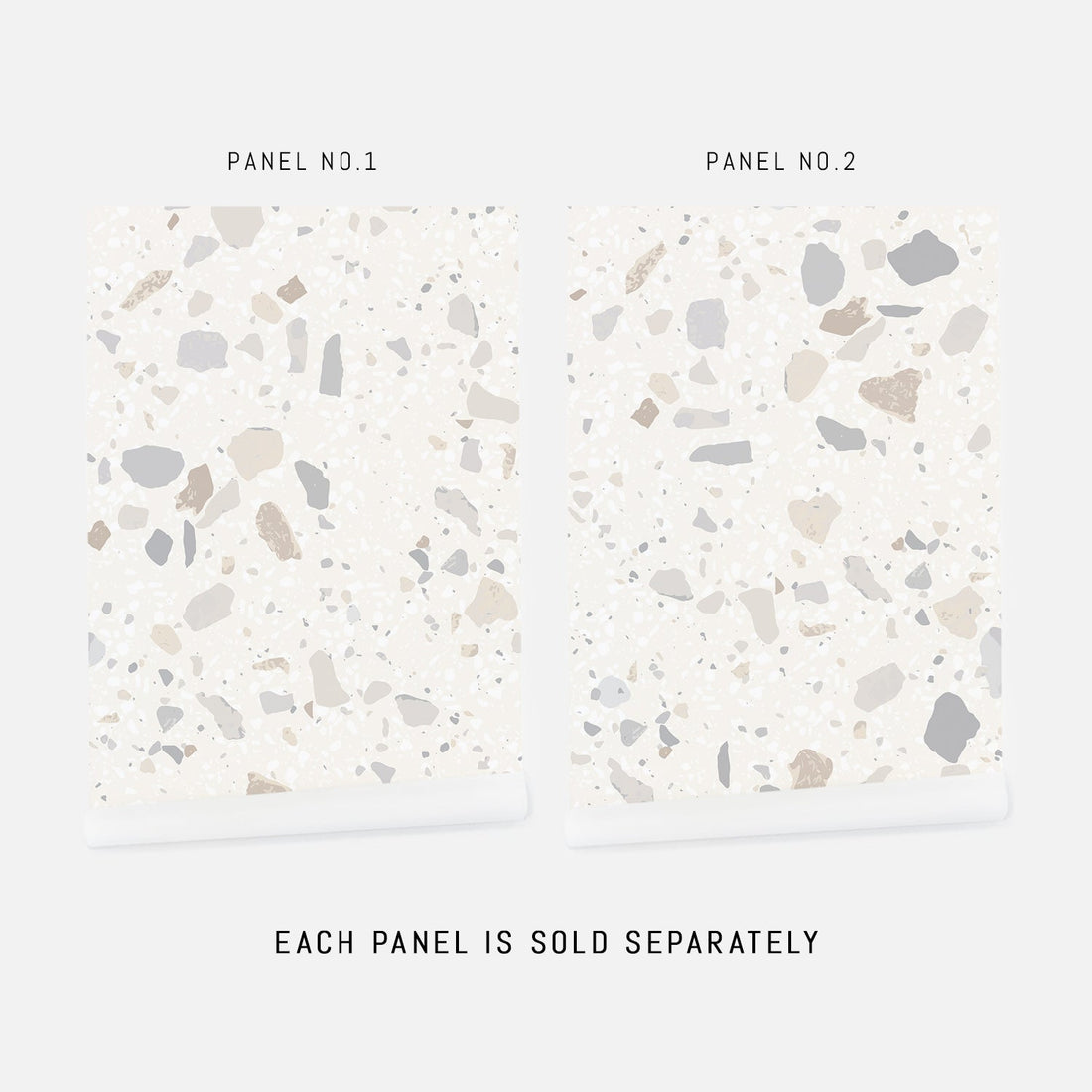 neutral colors stone inspired wallpaper design