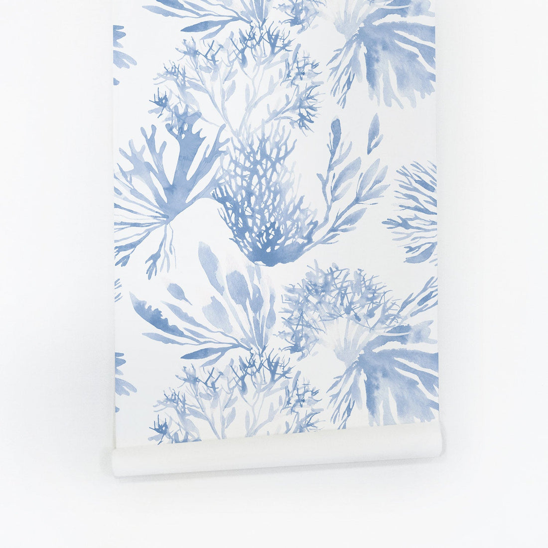 light blue coral pattern removable wallpaper