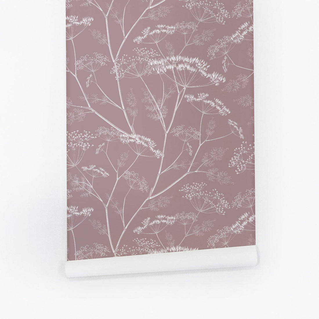 Girl's room removable wallpaper with flowers