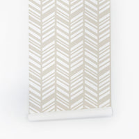 light beige chevron pattern removable wallpaper
