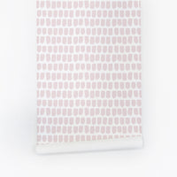 tiny pink speckles print removable wallpaper for bohemian girls bedroom