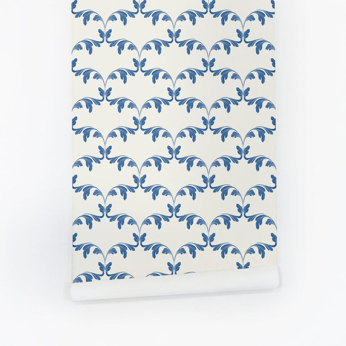 effective blue wallpaper for modern victorian home interior