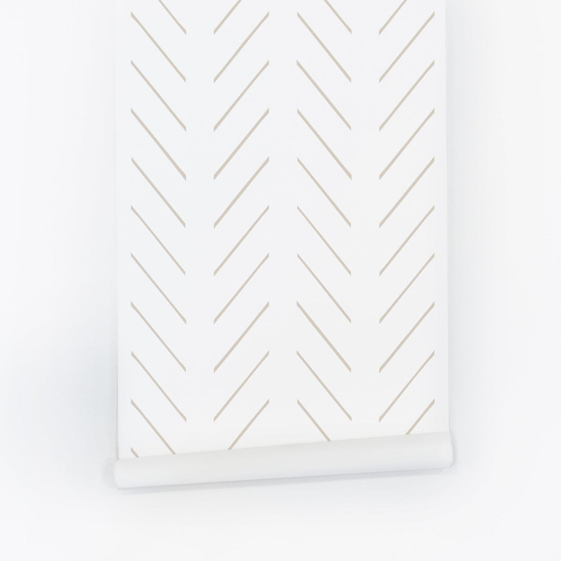 simple stripes in beige color peel and stick wallpaper