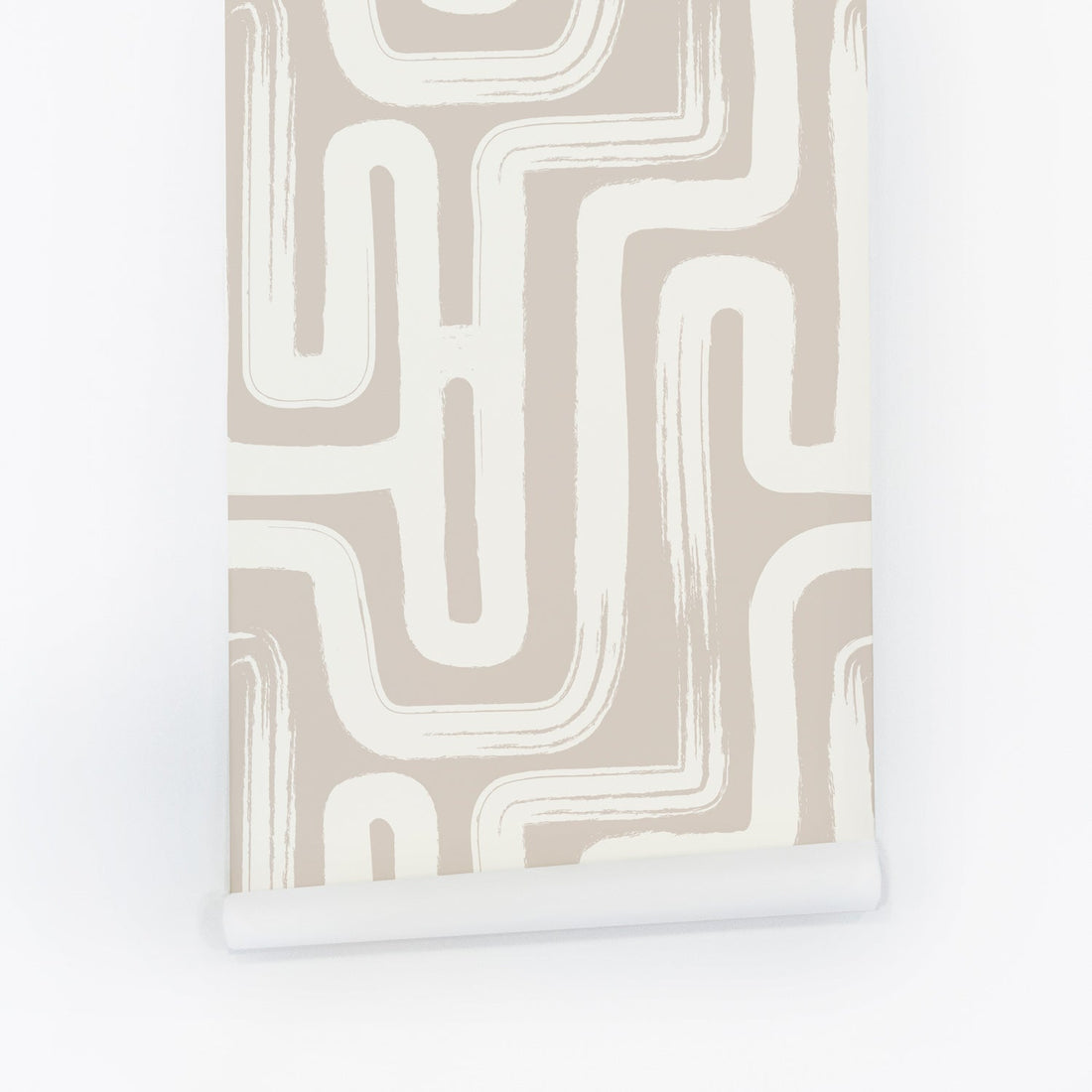 maze inspired removable wallpaper with lines