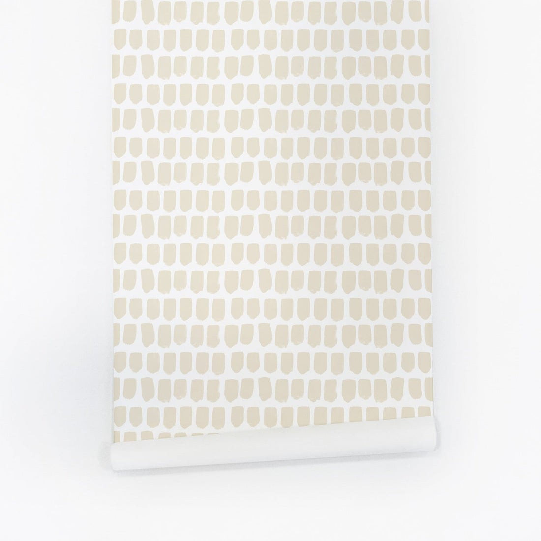 tiny brush effect speckles print wallpaper in neutral beige color