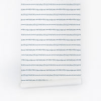 coastal interior navy spot wallpaper design
