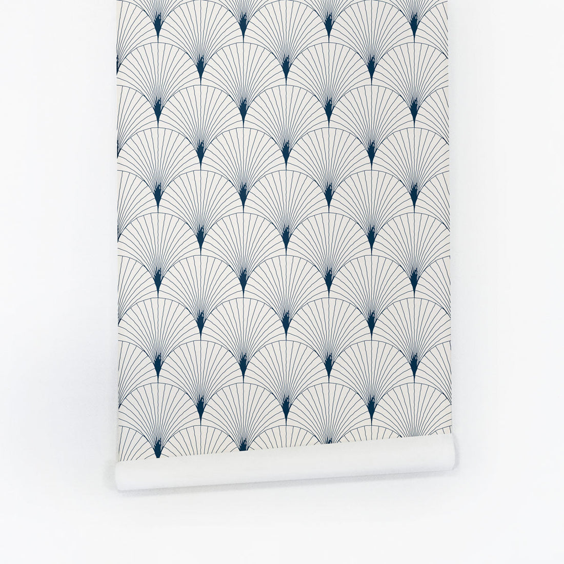 Modern scallop print self adhesive wallpaper