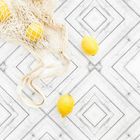 white planks removable wallpaper for kitchen flatlays