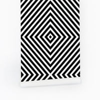 Geometric rhombus wall paper