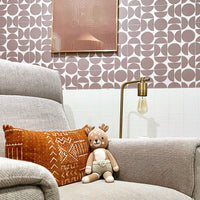 Neutral Geometric Removable Wallpaper