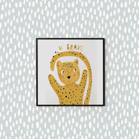 simple blue wallpaper design with white speckles for nurseries