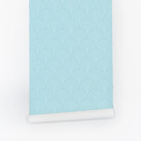 blue bold geometric tiles peel and stick wallpaper