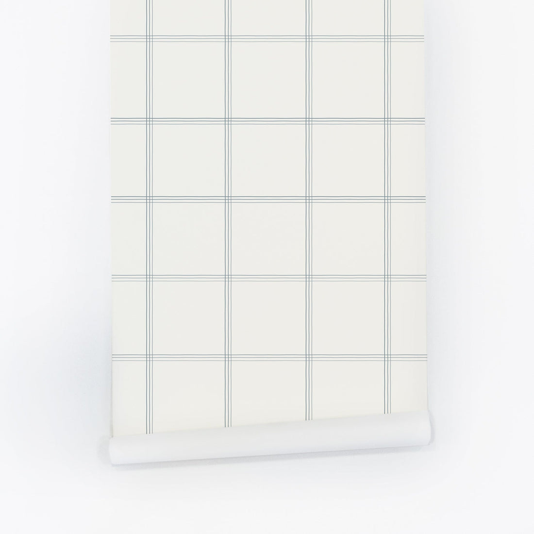 classic plaid pattern wallpaper in blue peel and stick
