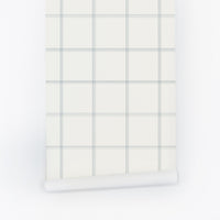 classic plaid pattern wallpaper in blue peel and stick