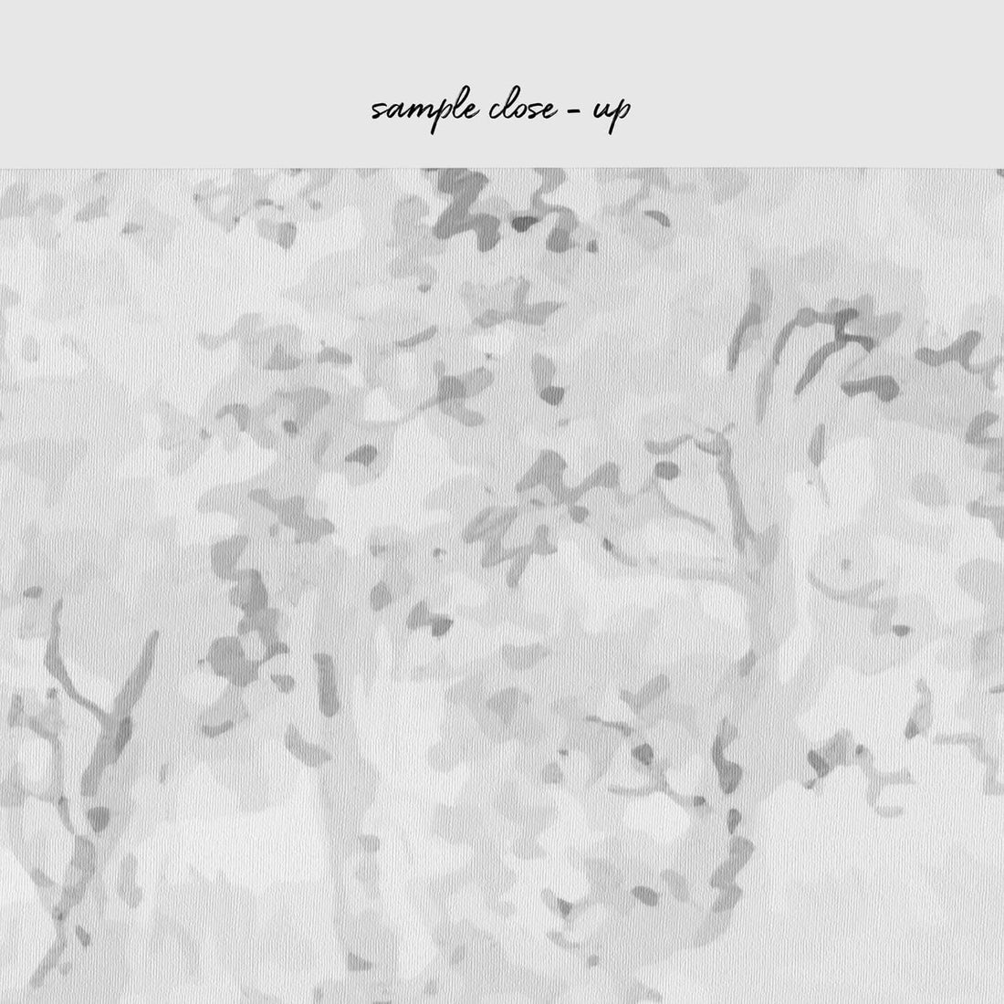 Soft grey trees and leaves removable wall mural wallpaper