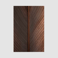 full size art poster with dark leaf motif