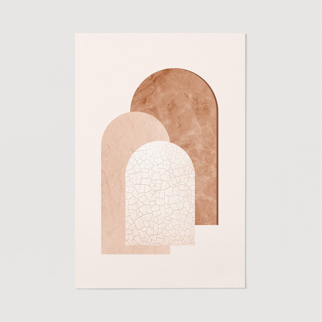 bohemian wall art with different textures