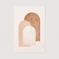 bohemian wall art with different textures