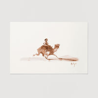 modern watercolor desert theme wall art poster