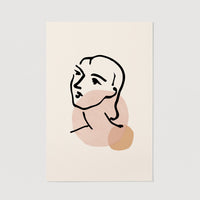 Pale pink woman wall decor
