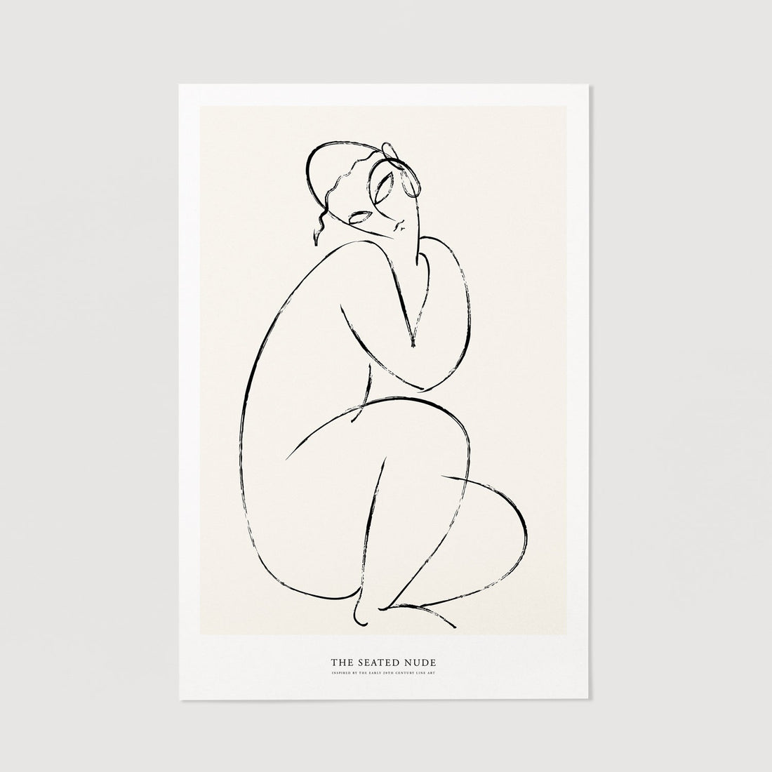 Abstract nude art print