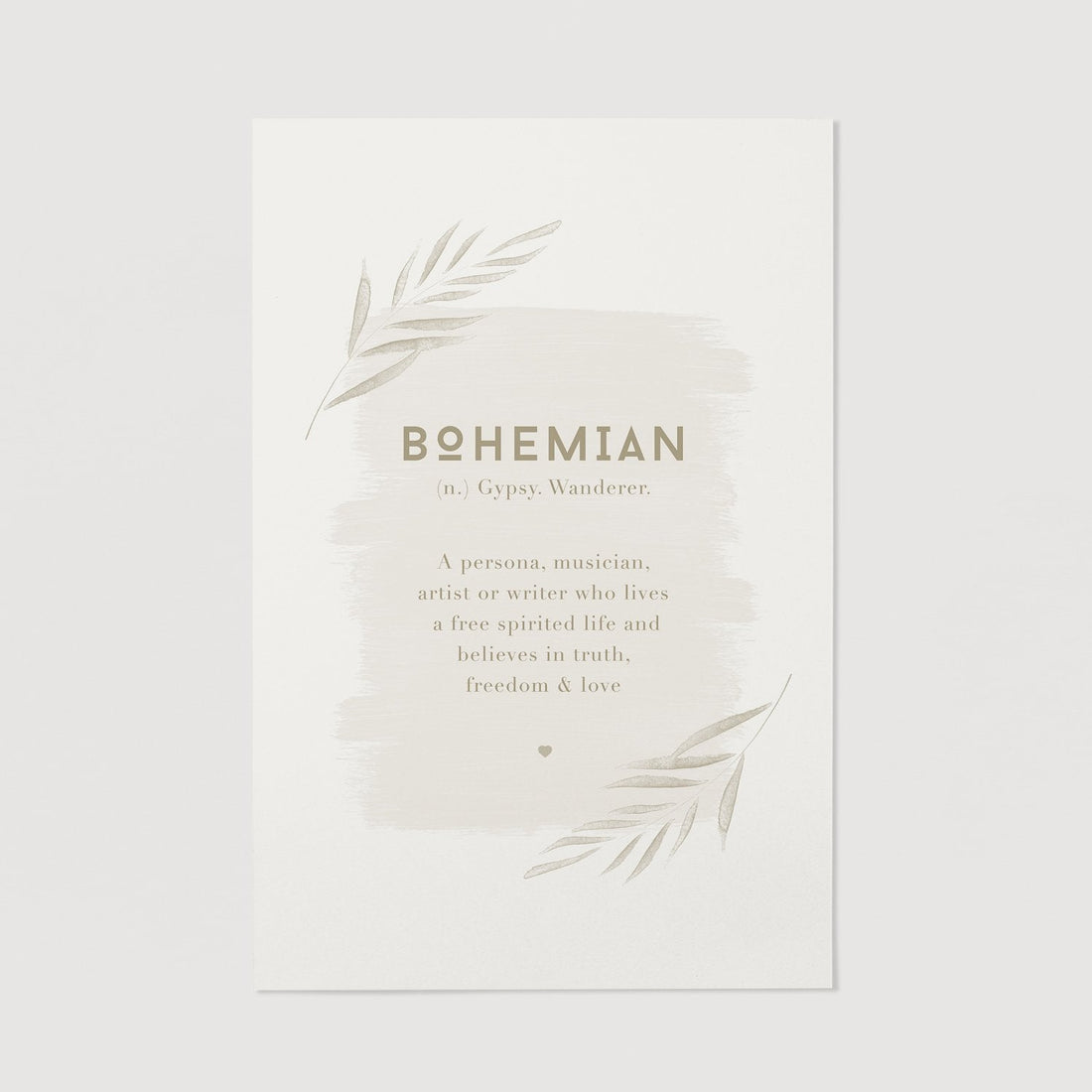 Bohemian interior printed poster