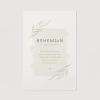 Bohemian interior printed poster