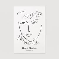 Woman face painting poster