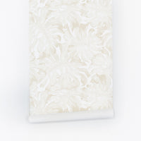 large neutral palm leaf peel and stick wallpaper design