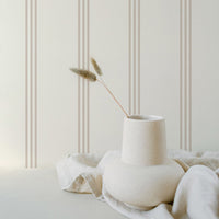 beige simple striped wallpaper design