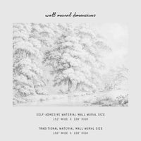 Vintage forest removable wall mural